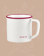 NICE-ish Red Trim Coffee Mug