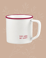You are My Gift Red Trim Coffee Mug