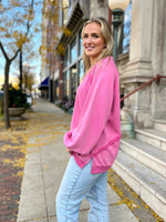 Pink Balloon Sleeve Luxe Sweatshirt
