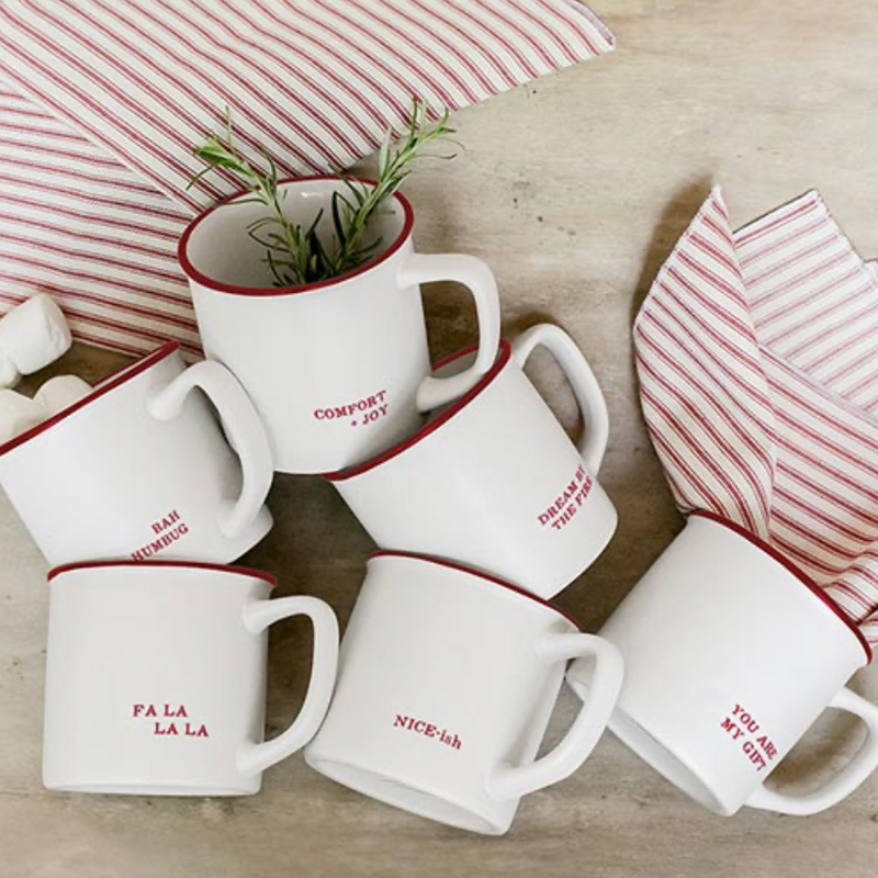 Santa's Favorite Red Trim Coffee Mug