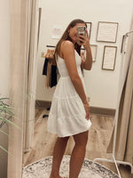 Off White Cami Smocked Woven Dress