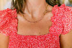 Gold Chain Toggle 16"-18" Necklace