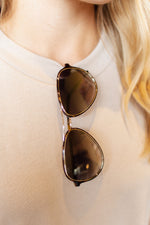 Tortoise Frame // Gold Lens // Aviators Sunglasses