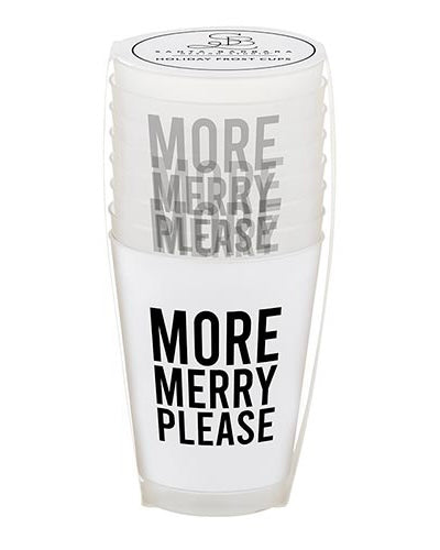 More Merry Please Holiday Frost Cups