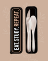 Eat Study Repeat Reusable Cutlery Set