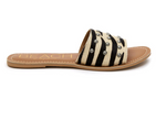 Salty Zebra Stud Sandals