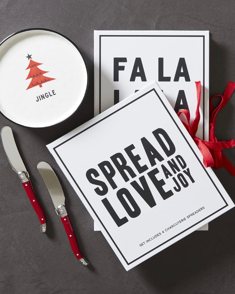 Spread Love and Joy Red Charcuterie Spreaders