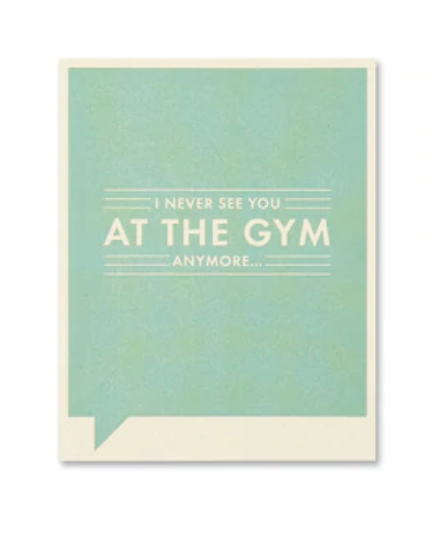 Frank & Funny Cards - AT THE GYM