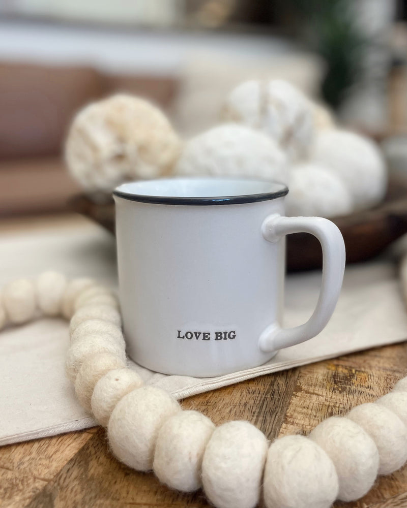 Love Big Minimalist Coffee Mug