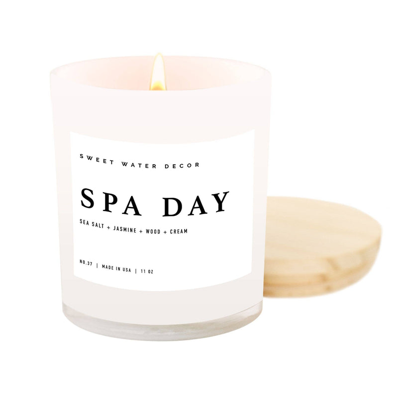 Spa Day Soy Candle - White Jar - 11 oz