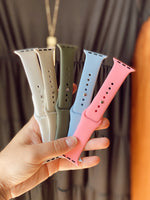 Olive Silicone Apple Watch Band - 42/44 MM