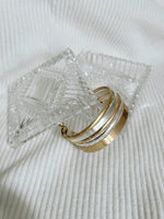 Multi Layer Metal Gold and Silver Cuff Bracelet