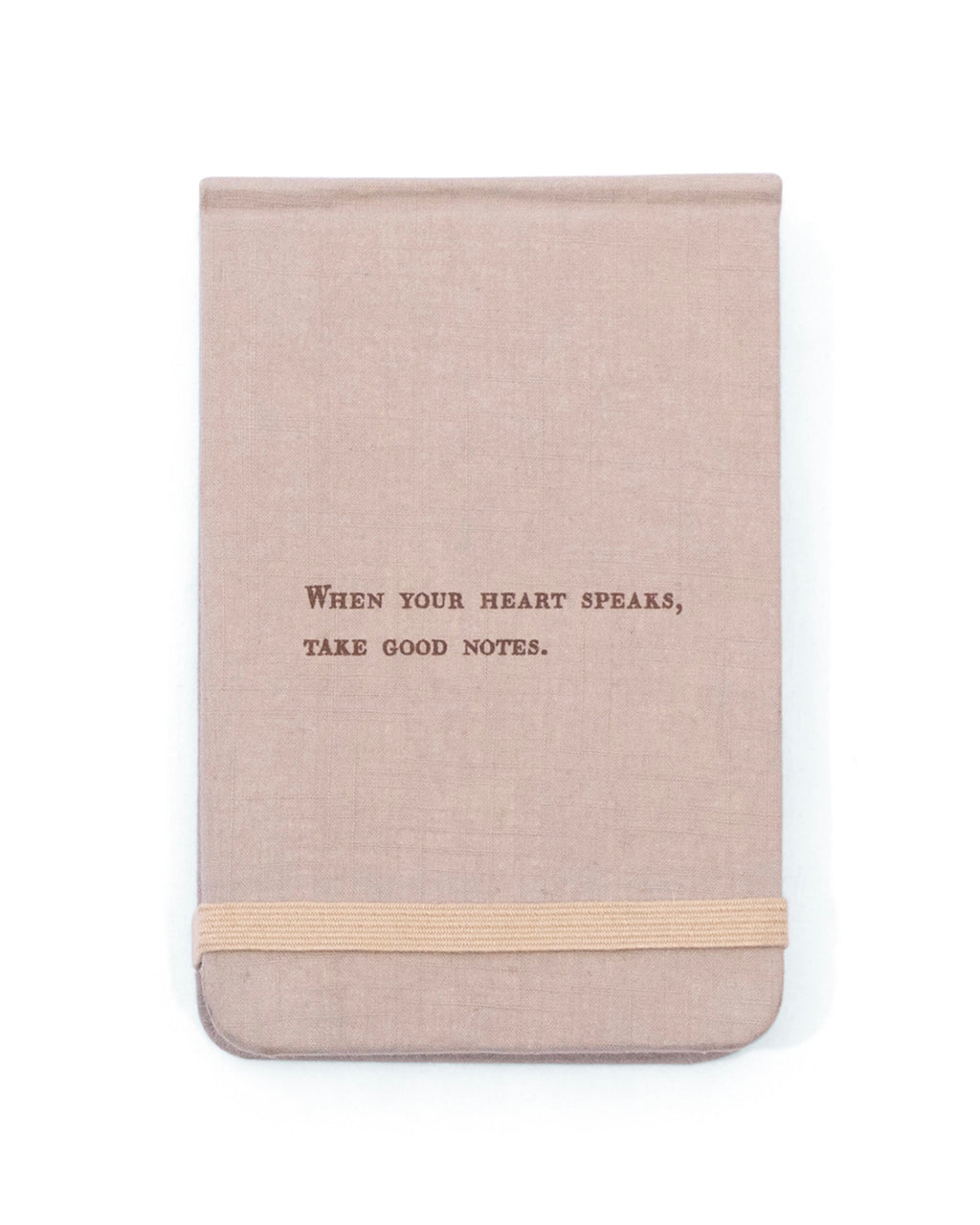 Fabric Notebook - When Your Heart Speaks